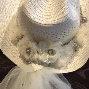 Western Weeding Cowgirl Hat